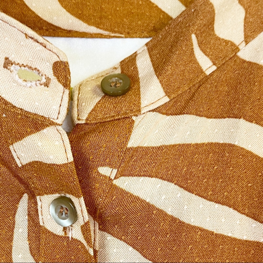 EUC Anthro Maeve Printed Windham Tunic in Cedar - Picture 6 of 12